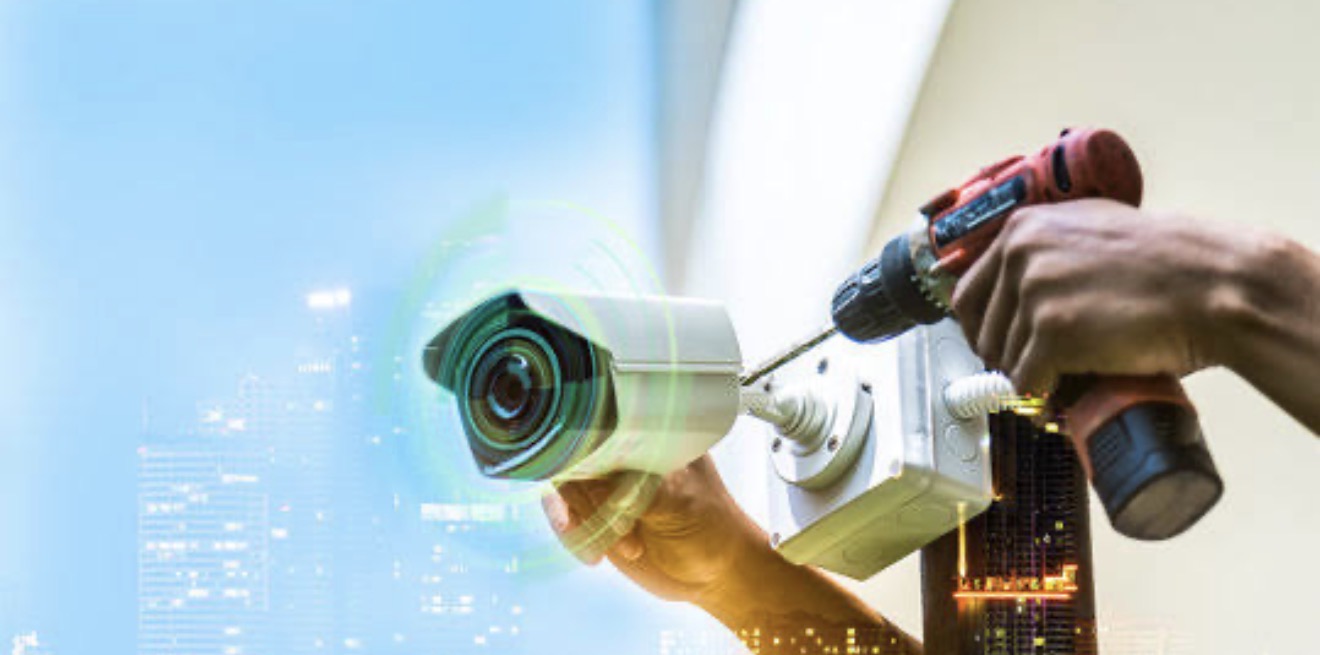 Commercial security camera installation